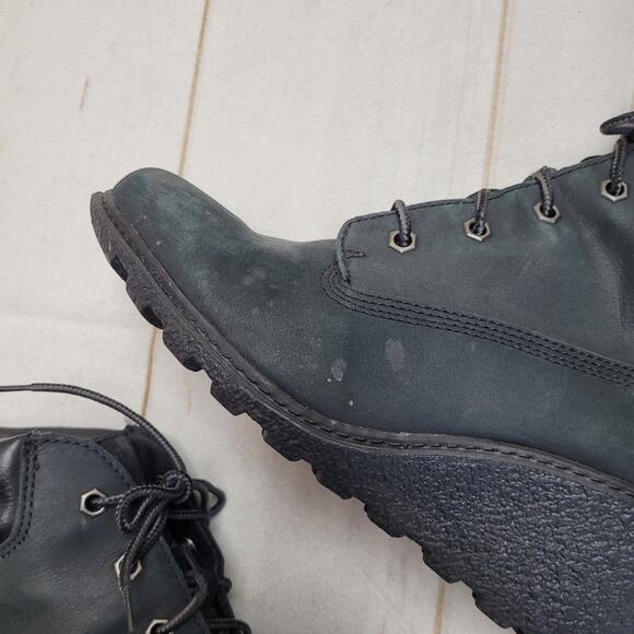 Timberland earthkeepers amston black nubuck wedge wedges boots - Picture 3 of 10